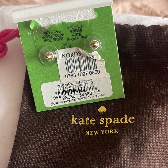Kate Spade Stud Square Earrings Multicolor - Picture 2 of 4